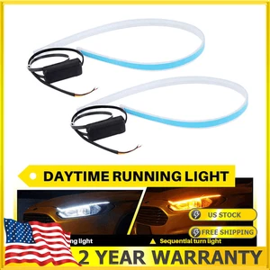 60cm LED Car Headlight Strip Lights DRL Turn Signal Bar Lamp Super Bright AUXITO - Bild 1 von 13