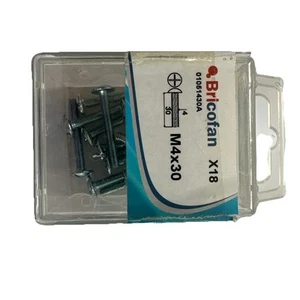 54 x Hafele M4 30mm Handle Screws For Kitchen and Bedroom Cabinet Door’s & Knobs - Picture 1 of 3