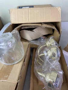 Progress Lighting P3289-10 3-Light Clear Glass Polished Brass New Open Box - Picture 1 of 4