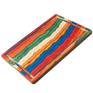 Wooden Cutting Board for Kitchen Meal Prep & Serving -with Deep Juice Groove Sid - Picture 1 of 6