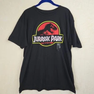 NWOT Jurassic World Mens T-Shirt Size XL Black Park Dinosaur Animal Movie T-REX - Picture 1 of 6