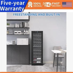 3️⃣39 Bottles Compressor Wine Cooler Refrigerator Digital LED Touch Control 41℉- - Picture 1 of 8