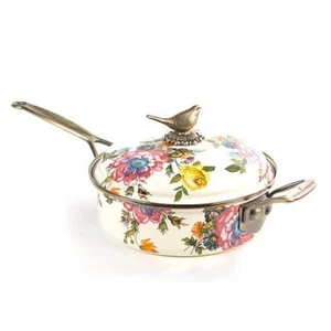 MACKENZIE-CHILDS FLOWER MARKET 3 QUART SAUTE PAN BNWOB - Picture 1 of 2