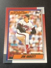 1989-90 Topps Major League Debut 1989 Box Set Jim Abbott #1