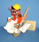 ANNALEE 7' Mississippi Flood Relief Mouse w Sandbags ~ Pin & Tags ~ USA '93