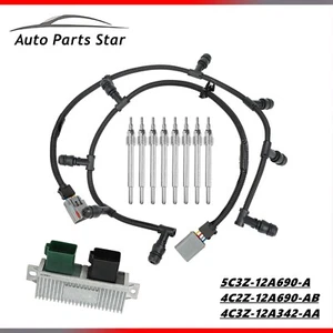 Glow Plugs, Harnesses, GPCM Controller Kit For 04.5-10 Ford 6.0 6.0L Powerstroke - Picture 1 of 8