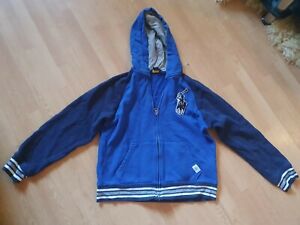 boys blue Ralph Lauren hoodie / Cardigan. Age 10 -12, baseball jacket, big pony