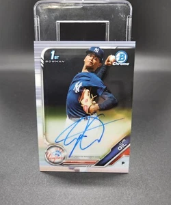 2019 Bowman Chrome Luis Gil Rookie Prospect Auto CPALGI 1st Bowman Yankees RC SP - Picture 1 of 2