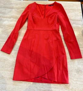 Ladies Seduce red long sleeve dress Size 8 - Picture 1 of 4