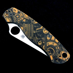 Spyderco Paramilitary 2 C81GP2 S45VN Steel USA Horsepower Pttn. - 2 Hrd. Options - Picture 1 of 12