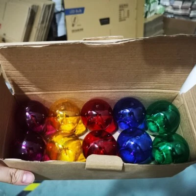 10PCS 1W AC220V Color Water Proof Replacement LED Light Bulbs E26 2700K Plastic - Image 1 of 4