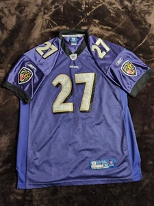Ray Rice Baltimore Ravens Football Jersey Reebok #27 Mens Size 52 Purple White - Picture 1 of 10