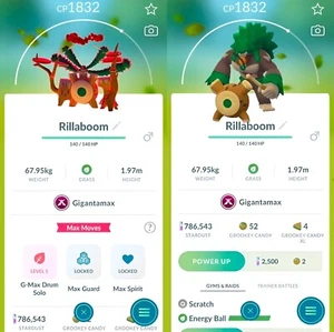 Rillaboom Gigantamax | registered exchange | Pokemon Trade Go✨ - Picture 1 of 2
