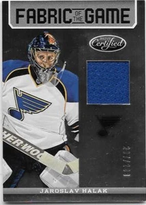 JAROSLAV  HALAK 2012-13 PANINI CERTIFIED FABRIC OF THE GAME GAME USED JERSEY#299 - Picture 1 of 1