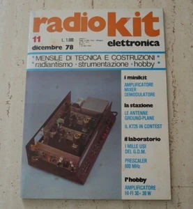 Radio Kit Elettronica N.11 anno 1978 - Le antenne Ground-Plane  - Imagen 1 de 1