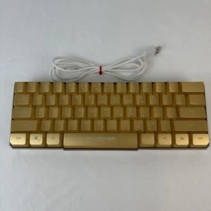 Bugha Limited Edition Gold LED Gaming 60% Keyboard GA-0043-Gold - Picture 1 of 10