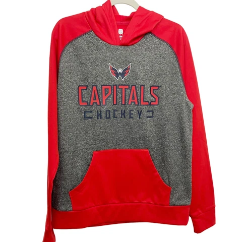 Fanatics NHL Washington Capitals Mens Hoodie Medium Pullover Red Cover