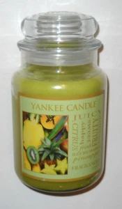 YANKEE CANDLE Juicy Citrus Happy Sweet Fruchtig Lecker Ananas 22 oz Glas NEU - Bild 1 von 4
