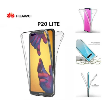 Cover Custodia 360 Gradi Full Body Trasparente  per HUAWEI P20 LITE - Immagine 1 di 4