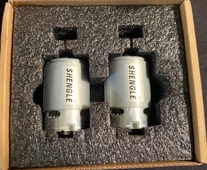 SHENGLE 2 Pcs 550 24 Volt Electric Motor High Speed Motor Gearbox -NEW - Picture 1 of 6