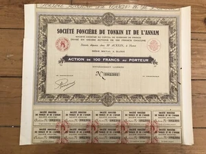 Société Foncière du TONKIN & ANNAM (HANOI INDOCHINE) (F3) - Picture 1 of 1