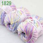 SALE 3 balls x50gr Cashmere Silk velvet Hand Knitting baby Yarn blue Violet 1829