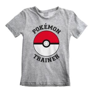 Children's Pokemon Trainer Grey T-Shirt