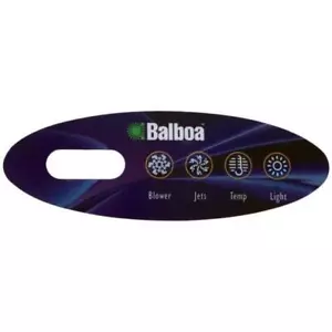 Balboa 11095 Mini Oval 4-Button Spa Side Overlay for 52144 - Picture 1 of 1