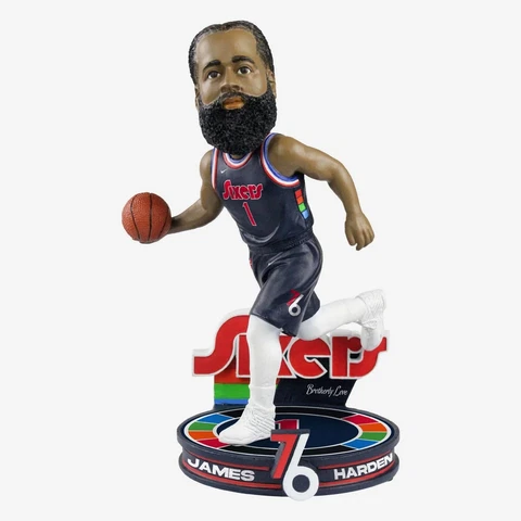 James Harden Philadelphia 76ers 2022 City Jersey Bobblehead NBA Basketball Cover