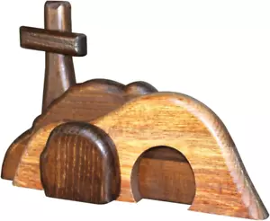 Easter Resurrection Scene Set, Easter Scene Wooden Decor, Set of 4 Empty Tomb Ea - Picture 1 of 12