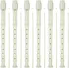 16 Pack 8 Hole Recorder Flute, Plastic Recorders Musical Instruments with Cleani