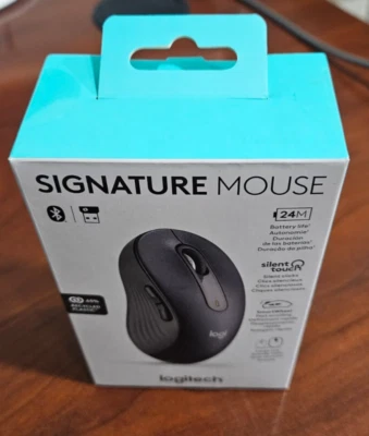 Logitech Signature M650L Full Size Wireless Scroll Mouse Silent Click Unifying - Image 1 of 4
