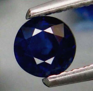 1 x zaffiro rotondo sfaccettato blu scuro 1,3 mm... fino a 5 mm - Foto 1 di 2