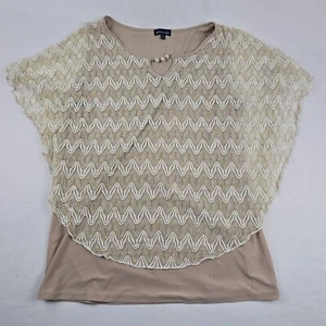 Camicia donna Olivia Blu beige/oro/bianco taglia large - Foto 1 di 4
