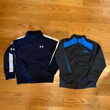 Under Armour Full Zip Zipper Sweatshirts Jackets Grey Blue Navy Lot Boys Size 6
