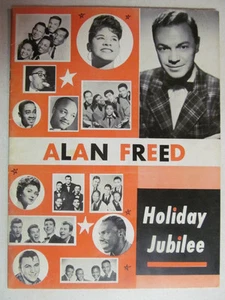 ALAN FREED HOLIDAY JUBILEE PLATTERS SAM TAYLOR ORIGINAL 1955 PROGRAM *VERY RARE! - Picture 1 of 10