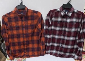 2 - Kinder Place Jungen karierte Button Down Langarm Flanell Hemden - 16 XXL - Bild 1 von 12