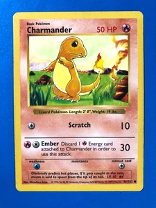 Charmander - Shadowless - 46/102 Base Set - Pokémon TCG - 1999 LP Vintage - Picture 1 of 2