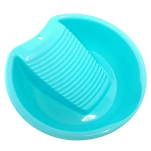 Blue Washboard Basin for Hand Washing Clothes and Small Delicate Articles - Picture 1 of 4
