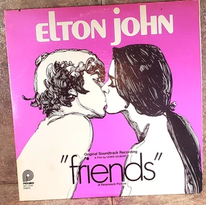 Vintage Elton John Vinyl Record Friends-Soundtrack, 1971 Elton John  Paramount - Imagen 1 de 16