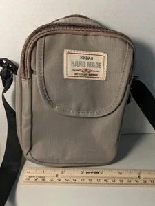 KKBag Handmade Small Crossbody Bag with Adjustable Strap Gray - Picture 1 of 9