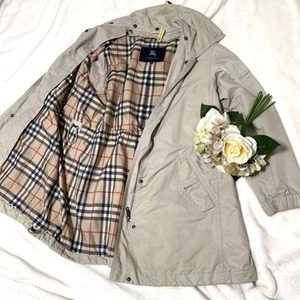 Burberry London Hooded Jacket Nova Check Nylon Polyester Size 46 For Men - Picture 1 of 24