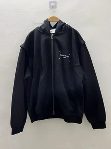 Maison Margiela MM6 Men's Zipper Hoodie Sweater Black Color Size XL - Picture 1 of 10