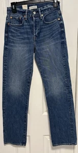 AE77 By American Eagle The Western Donna 25 Nuovo con etichette High Rise Slim Dritto 30” - Foto 1 di 11