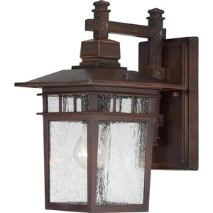 Nuvo Lighting 60/4958 Cove Neck 1 Light 14 inch Rustic Bronze Outdoor Wall Light - Picture 1 of 1
