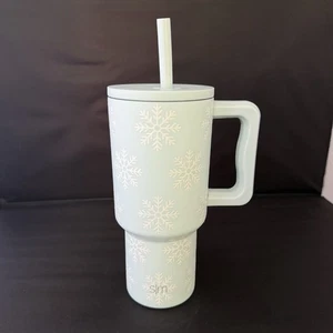 Simple Modern Thermo 30 Unzen Trek Becher Urlaub Schneeflocken Edelstahl - Bild 1 von 8