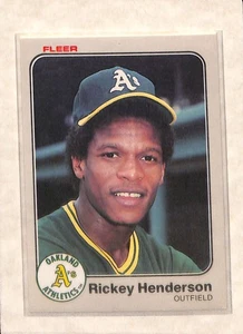 1983 Fleer #519 Rickey Henderson NM - Picture 1 of 2