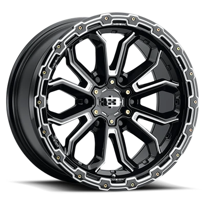 Vision Off-Road Wheels 405 16x8 +0 Gloss Black Milled 6x139.7 6x5.5 (QTY 1) Foto 1 de 4