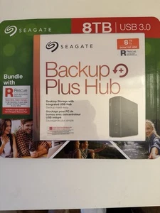 SEAGATE BACKUP PLUS HUB 8TB External Hard Disk Drive HDD USB Host DesktopStorage - Picture 1 of 2