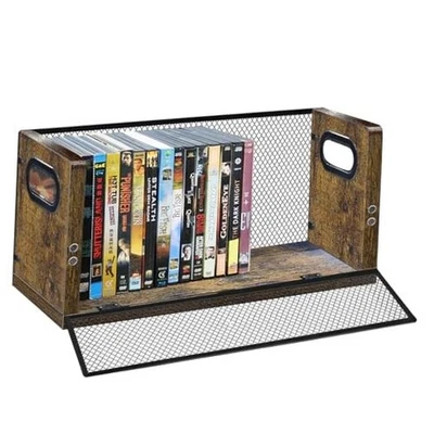 Estante de almacenamiento de DVD/Bluray, estante de DVD con capacidad para 28 estuches de DVD, rack de DVD * 1 Foto 1 de 4